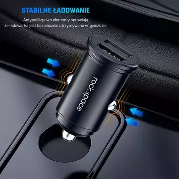 ROCK SPACE C304 Car charger 2x USB 24W