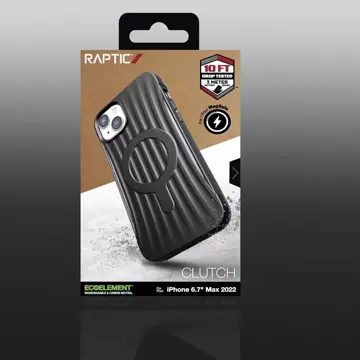 Raptic Clutch Built Case iPhone 14 Plus with MagSafe back cover black