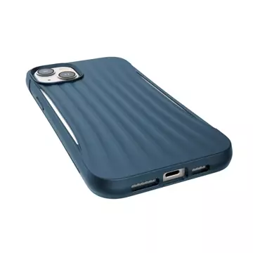 Raptic Clutch Case for iPhone 14 Plus with blue back cover