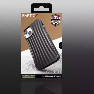 Raptic Clutch Case for iPhone 14 back cover black