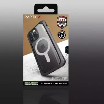 Raptic Secure Case for iPhone 14 Pro Max with MagSafe armored cover black