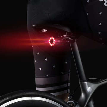 Rear bicycle light waterproof RockBros Q1 7x color LED USB under the saddle lighting rear light