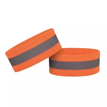 Reflective armband bicycle running velcro 4cm orange