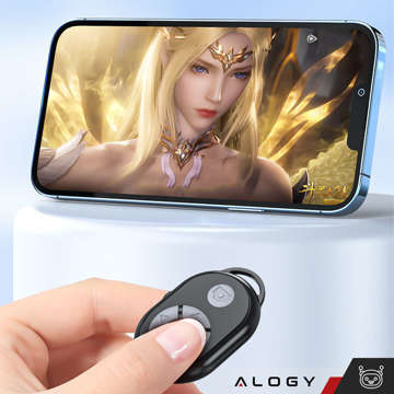 Remote controller Bluetooth remote control for phone control, taking photos, recordings, scrolling Alogy Black