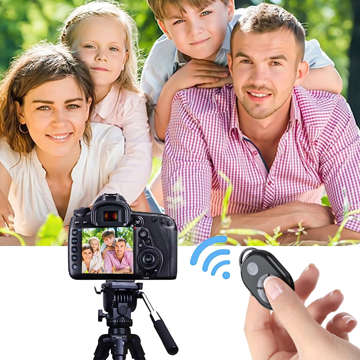 Remote controller Bluetooth remote control for phone control, taking photos, recordings, scrolling Alogy Black