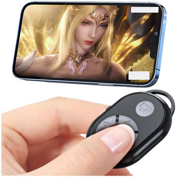 Remote controller Bluetooth remote control for phone control, taking photos, recordings, scrolling Alogy Black