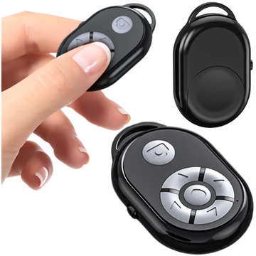 Remote controller Bluetooth remote control for phone control, taking photos, recordings, scrolling Alogy Black