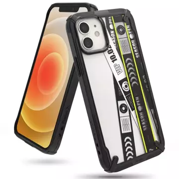 Ringke Fusion X Design Armor Case iPhone 12 mini black (Ticket band) (XDAP0018)