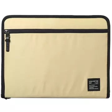 Ringke Smart Zip Pouch universal case for laptop tablet (up to 13'') stand organizer bag beige