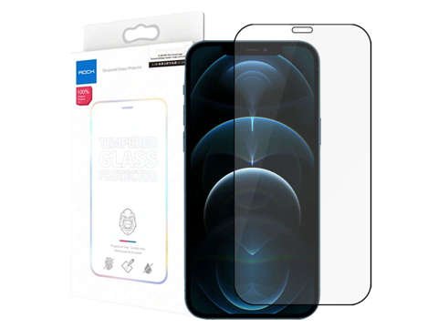 Rock Full Glue tempered glass for Apple iPhone 12 Pro Max 6.7 black