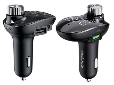 Rock Space B302 Car Charger FM Transmitter MP3 Bluetooth