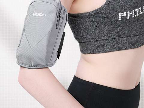 Rock sachet sports armband for running armband Gray