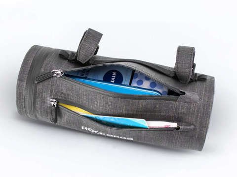 RockBros AS-051 handlebar bag waterproof pouch. Grey