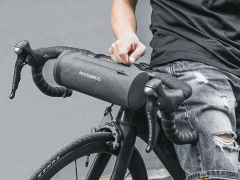 RockBros AS-051 handlebar bag waterproof pouch. Grey