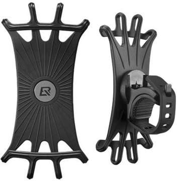 RockBros LF436BK silicone bicycle holder for bicycle motorcycle scooter for phone handlebars Black