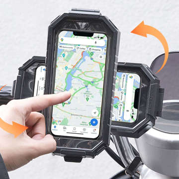 RockBros Waterproof bicycle holder for bicycle, scooter, motorcycle, adjustable handlebar for 6.9 inch phone