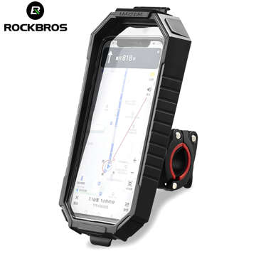 RockBros Waterproof bicycle holder for bicycle, scooter, motorcycle, adjustable handlebar for 6.9 inch phone