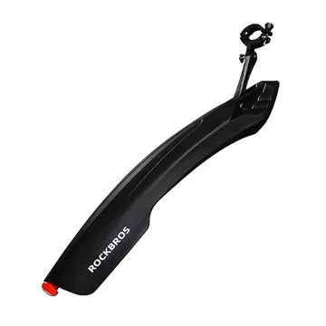 Rockbros DNB8001 mudguard with red LED light - black