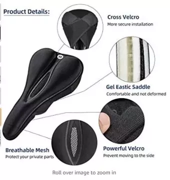 Rockbros LF047-B silicone gel bicycle seat cover size L - black