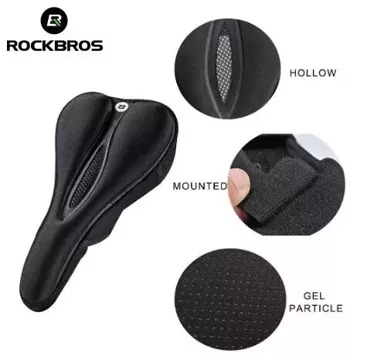 Rockbros LF047-B silicone gel bicycle seat cover size L - black