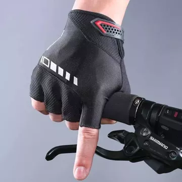 Rockbros S143-BK L cycling gloves with gel inserts - black