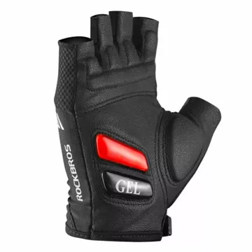 Rockbros S143-BK L cycling gloves with gel inserts - black