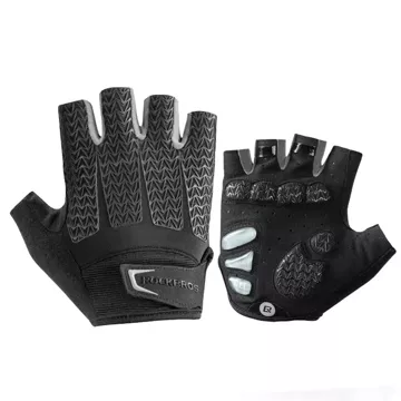 Rockbros S169BGR M cycling gloves with gel inserts - gray