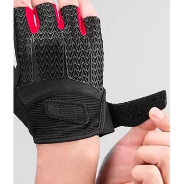 Rockbros S169BR S cycling gloves with gel inserts - black and red