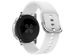 Rubber Alogy soft band universal sport strap for smartwatch 20mm White