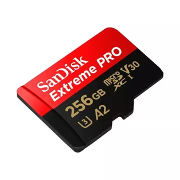 SANDISK EXTREME PRO microSDXC memory card 256GB 200/140 MB/s UHS-I U3 (SDSQXCD-256G-GN6MA)