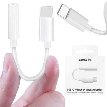 Samsung EE-UC10JUWEGUS Adapter Switch Audio Converter USB-C to JACK 3.5MM Original White