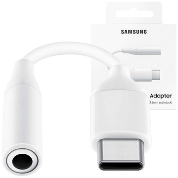 Samsung EE-UC10JUWEGUS Adapter Switch Audio Converter USB-C to JACK 3.5MM Original White