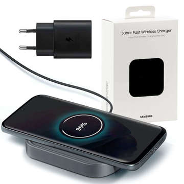 Samsung EP-P2400TB Fast Charger PD 15W Dark Gray Qi Induction Wireless Charger