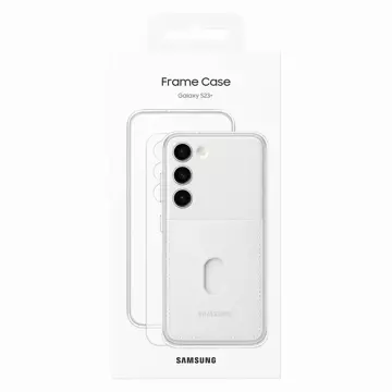 Samsung Frame Cover for Samsung Galaxy S23 Plus cover with interchangeable backs white