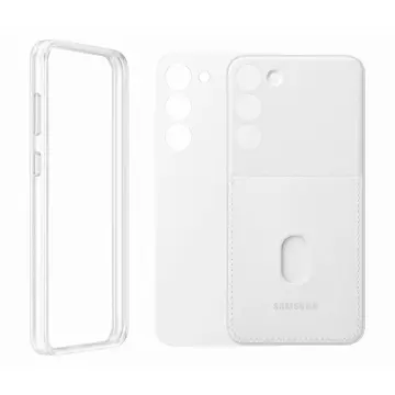 Samsung Frame Cover for Samsung Galaxy S23 Plus cover with interchangeable backs white