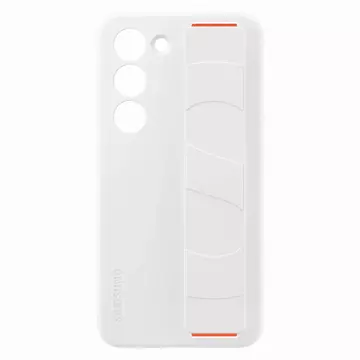 Samsung Silicone Grip Cover for Samsung Galaxy S23 with wrist strap white (EF-GS911TWEGWW)