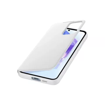 Samsung Smart View Wallet EF-ZA556CWEGWW case with flap for Samsung Galaxy A55 - white