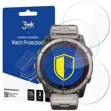 Screen protector x3 3mk Watch Protection for Garmin Quatix 7X