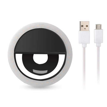 Selfie Ring LED Lamp Black