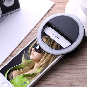 Selfie Ring LED Lamp Black