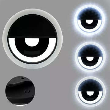 Selfie Ring LED Lamp Black