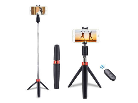 Selfie stick Alogy mini Tripod stick monopod Black