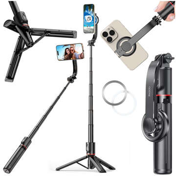 Selfie stick L07S Bluetooth statyw Flexible Tripod Black