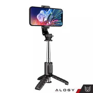 Selfie stick tripod Bluetooth Alogy Tripod phone holder Black