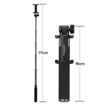 Selfiestick Spigen S530W czarny/black Bluetooth 000SS21746