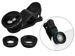 Set of 3 Lens Lenses Flexible Tripod Holder 1/4