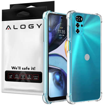 ShockProof Alogy Armor Case for Motorola Moto G22 Transparent