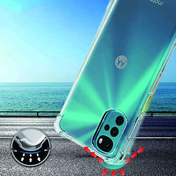 ShockProof Alogy Armor Case for Motorola Moto G22 Transparent