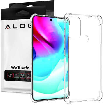 ShockProof Alogy Armor Case for Motorola Moto G60s Transparent