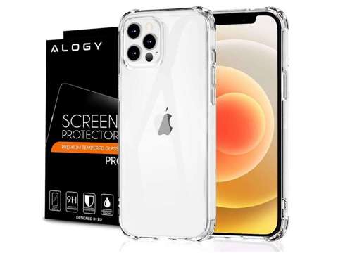 ShockProof Alogy Armored Case for Apple iPhone 12/ 12 Pro Transparent Glass Alogy